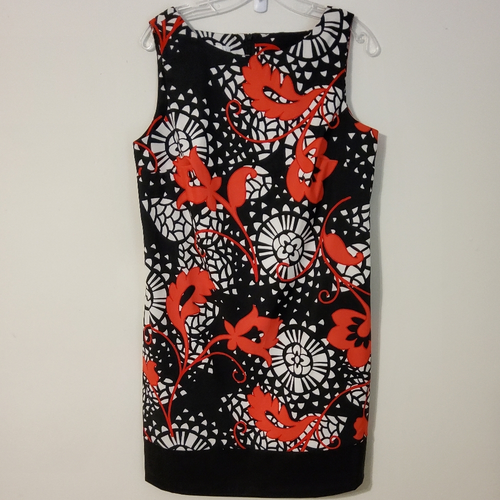 ALYX Limited Black and Red Sleeveless Sheath Midi Dress